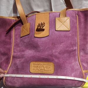 Pre owned Purple Dooney & Bourke Suede Shopper